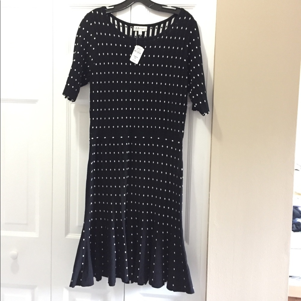 Neiman Marcus polka dot dress, medium